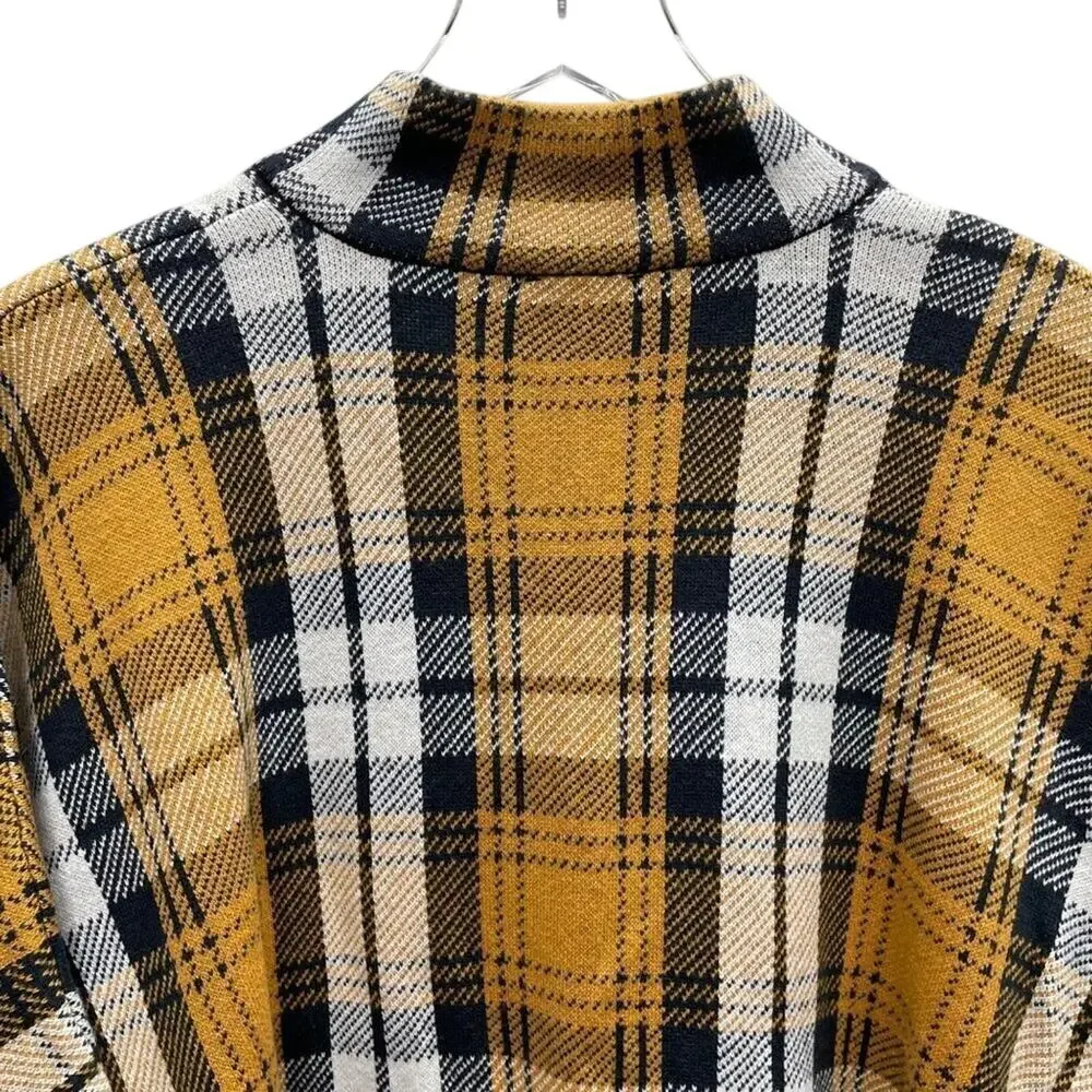 Jones New York Plaid Full Zip Poncho Cardigan Size 2XL